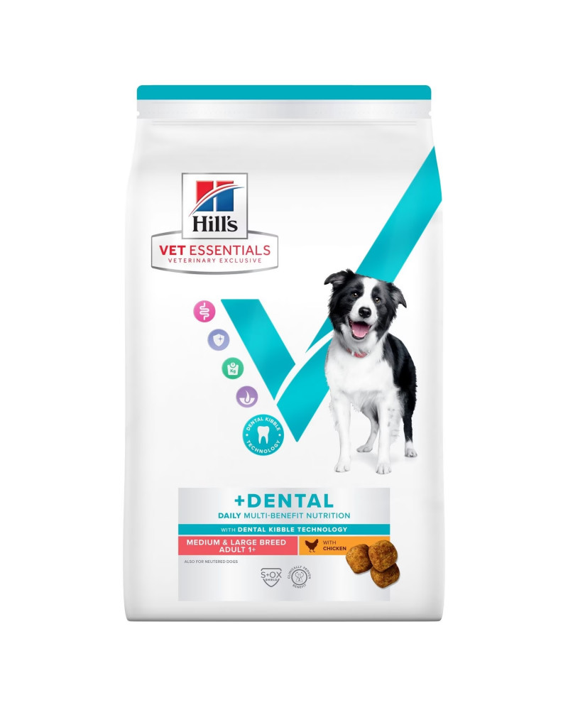 Hills Vet Essentials Multi Benefit Dental Razas Medianas y Grandes
