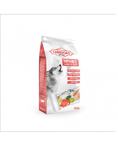 Carnívoro Sport Cordero – Perro Activo 12 kg