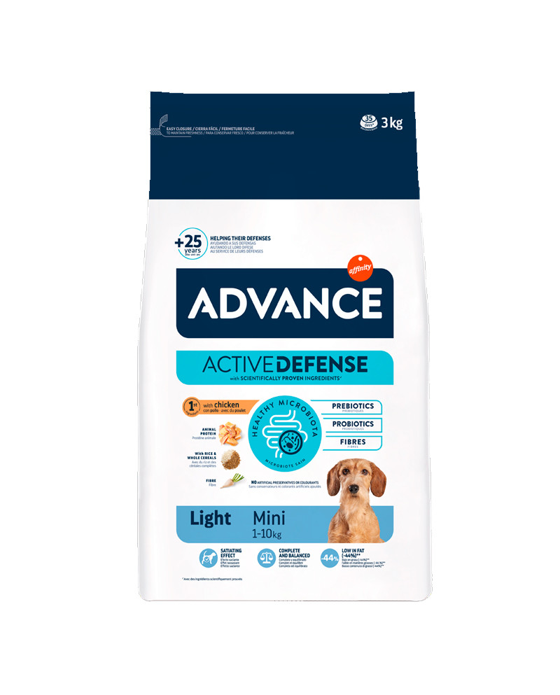 Advance Mini Light Pollo Arroz 3Kg