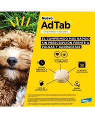 AdTab Comprimidos Masticables Antiparasitarios Perros