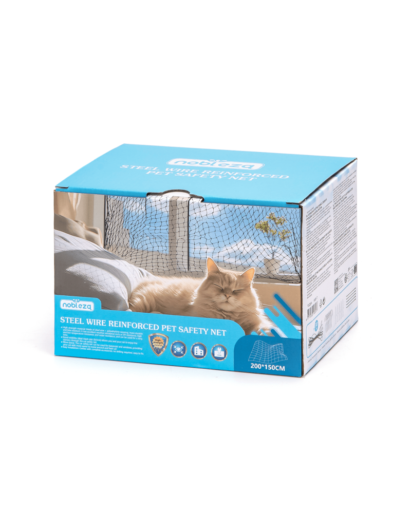 Red de seguridad para mascotas reforzada 200x150 cm Red de seguridad para mascotas reforzada 200x150 cm
