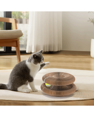 Rascador para gatos en forma de acordeón