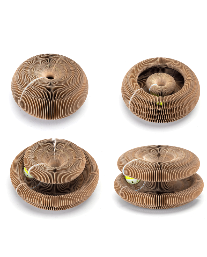 Rascador para gatos en forma de acordeón Cartón