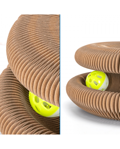 Rascador para gatos en forma de acordeón