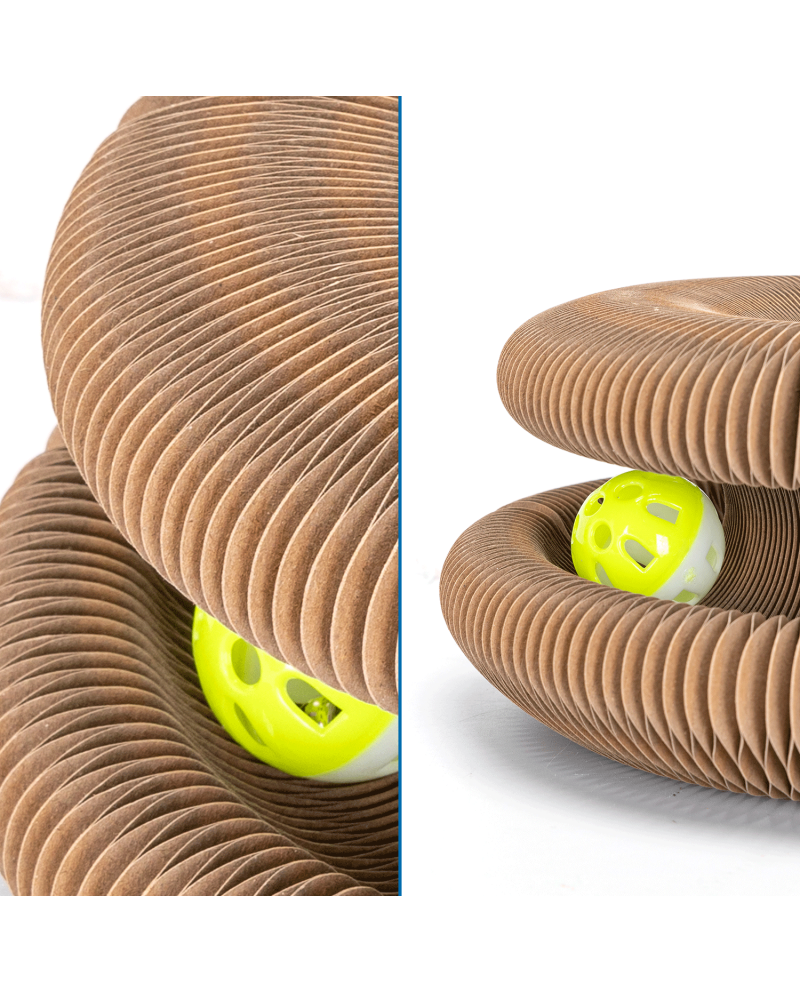 Rascador para gatos en forma de acordeón Cartón