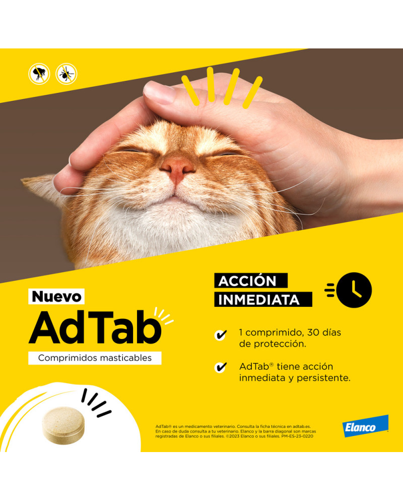 AdTab Comprimidos Masticables Antiparasitarios Gatos AdTab Comprimidos Masticables Antiparasitarios Gatos