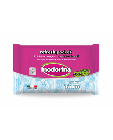 Toallitas Inodorina Talco de Bolsillo 15 unidades Toallitas Inodorina Talco de Bolsillo 15 unidades
