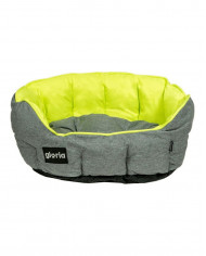 Cuna Quartz Redonda Gloria Verde y Gris