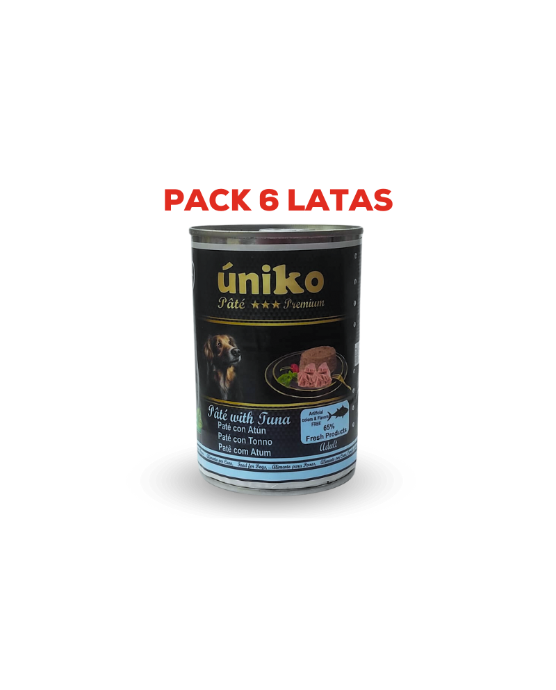 Úniko Pate Premium Atún Pack 6x400gr
