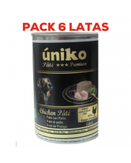 Úniko Pate Premium Pollo Pack 6x400gr Úniko Pate Premium Pollo Pack 6x400gr