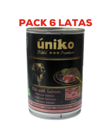 Úniko Pate Premium Salmon Pack 6x400gr