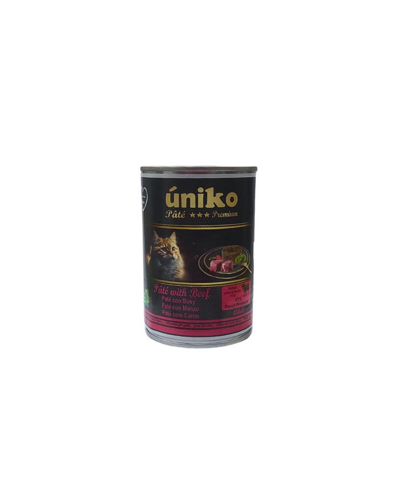Uniko Cat Pate Premium Buey 400gr