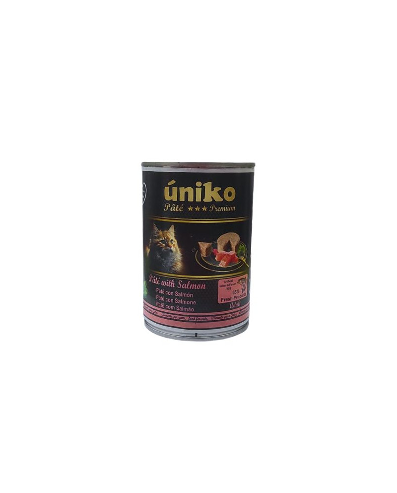 Uniko Cat Pate Premium Salmón 400gr Uniko Cat Pate Premium Salmón 400gr