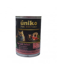 Uniko Cat Pate Premium Salmón 400gr Uniko Cat Pate Premium Salmón 400gr