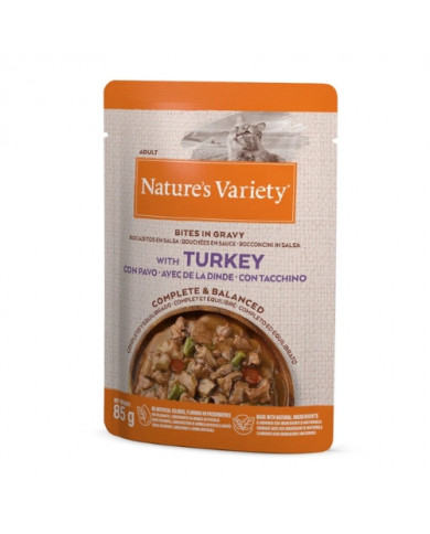 Natures Variety Cat Bites in Gravy Pavo 85gr Natures Variety Cat Bites in Gravy Pavo 85gr