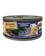 Natural Greatness Cat Salmón Pavo con Calabaza Menta de Gato 180gr