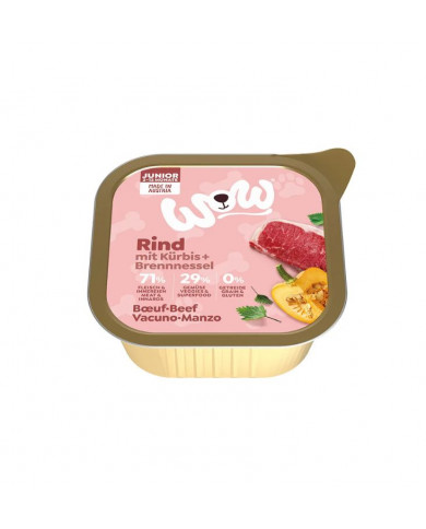 WOW Vacuno Comida Húmeda Perros Cachorros 150GR