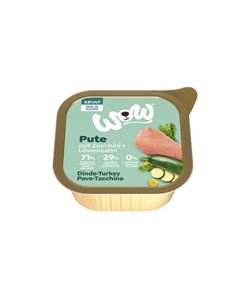 WOW Pavo Comida Húmeda Perros Adultos150GR