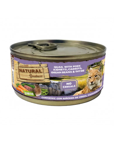 Natural Greatness Cat Codorniz y Cerdo lata 170gr Natural Greatness Cat Codorniz y Cerdo lata 170gr