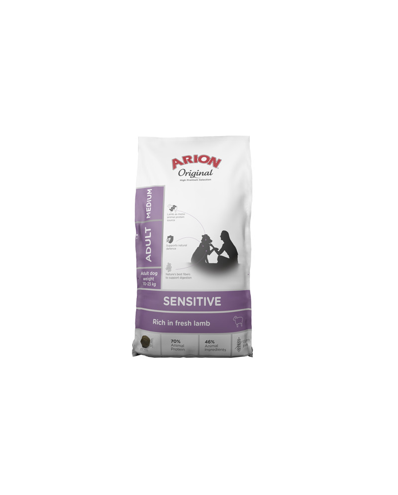 Arion Original Sensitive Cordero para Perros Adultos – Raza Mediana
