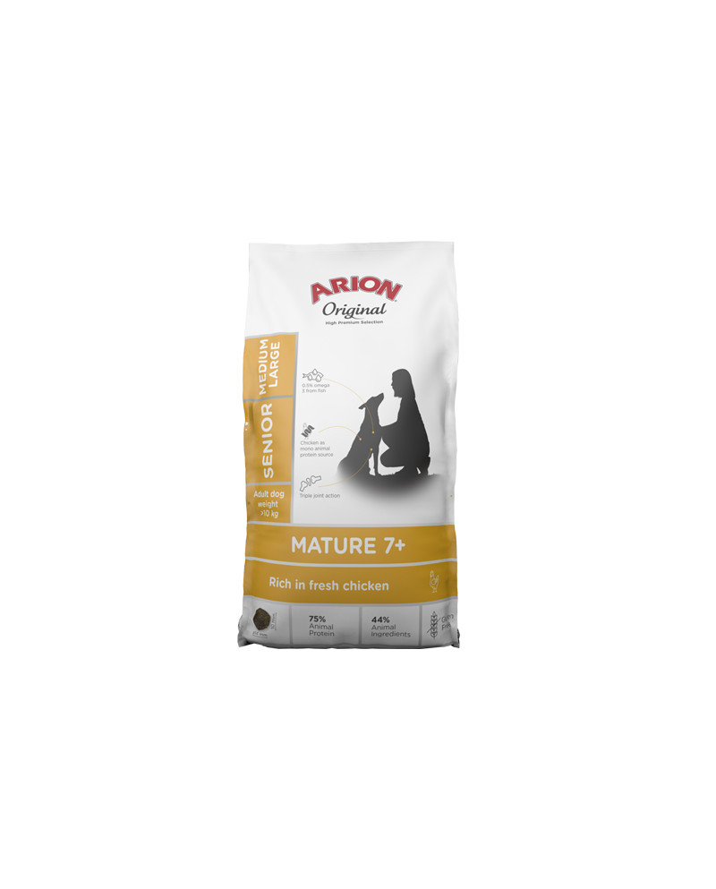 Arion Original Mature 7+ Pollo – Perros Medianos/Grandes 12 kg
