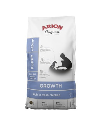 Arion Original Growth Pollo para Cachorros – Raza Mediana Arion Original Growth Pollo para Cachorros – Raza Mediana