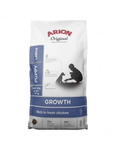Arion Original Growth Pollo para Cachorros – Raza Grande 12 kg Arion Original Growth Pollo para Cachorros – Raza Grande 12 kg