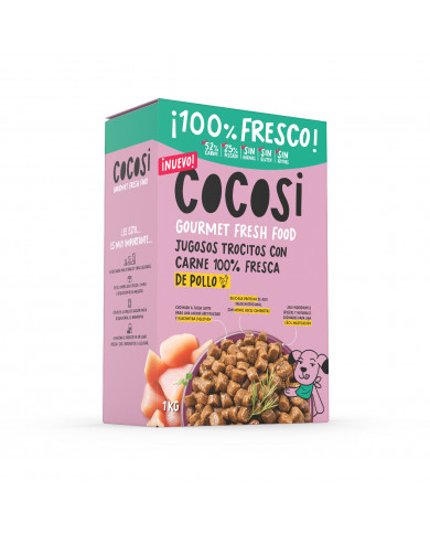 Cocosi Pollo 1 kg – Comida Semi‑Húmeda Natural para Perros