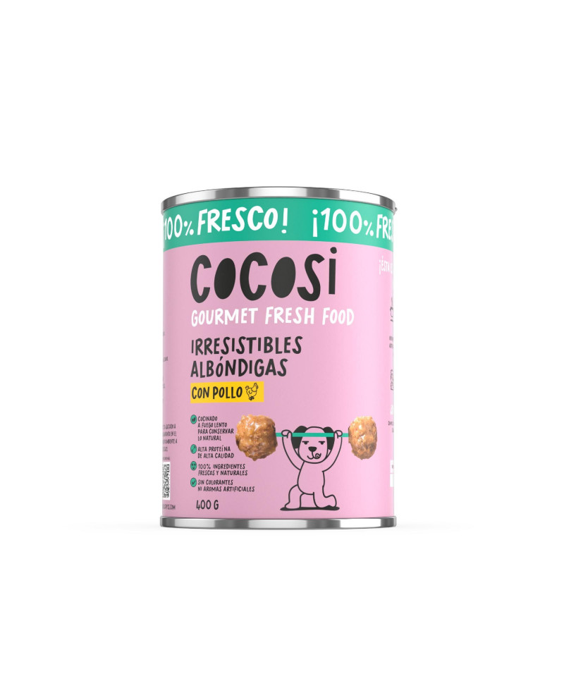 Cocosi Albóndigas Pollo 400 g – Natural para Perros