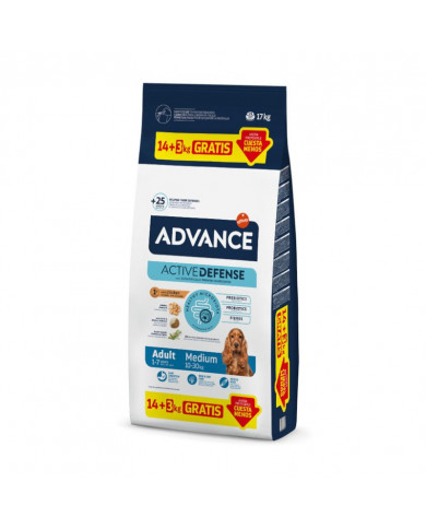 Advance Medium Adult Pollo y Arroz – Pienso Premium para Perros Medianos 14 +3kg Advance Medium Adult Pollo y Arroz – Pienso Premium para Perros Medianos 14 +3kg