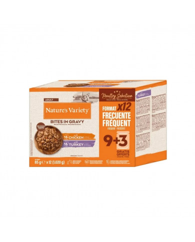Natures Variety Cat Bites Gravy Pack Carne para Gatos 12x85gr Natures Variety Cat Bites Gravy Pack Carne para Gatos 12x85gr