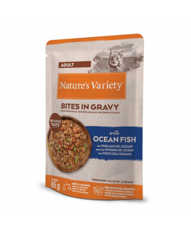 Natures Variety Cat Bites in Gravy Ocean Fish Natures Variety Cat Bites in Gravy Ocean Fish