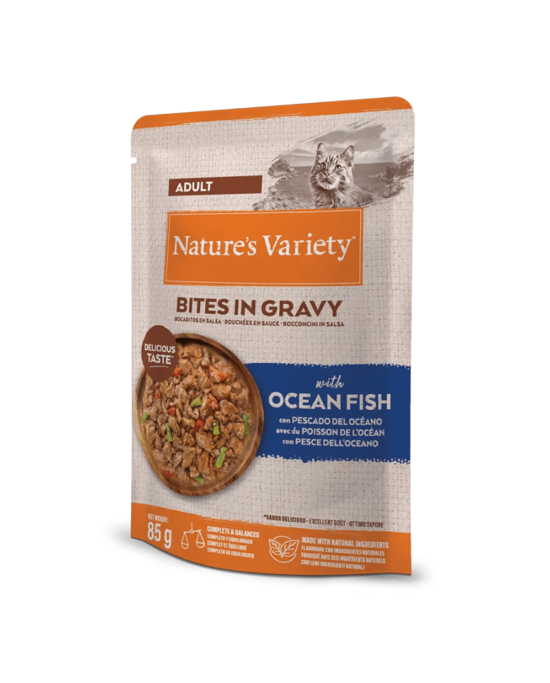 Natures Variety Cat Bites in Gravy Ocean Fish