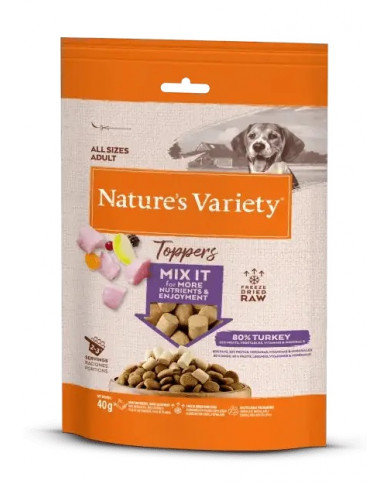 Nature's Variety Toppers de Pavo Liofilizados para Perros Nature's Variety Toppers de Pavo Liofilizados para Perros