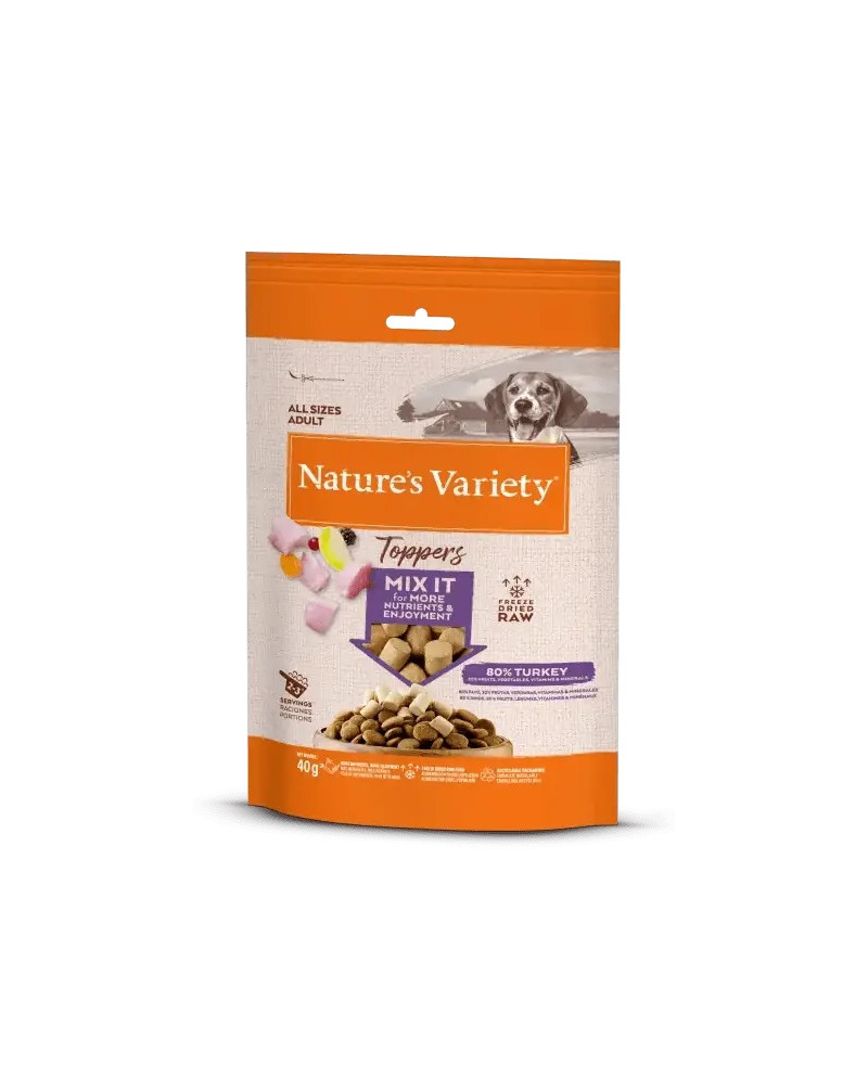 Nature's Variety Toppers de Pavo Liofilizados para Perros