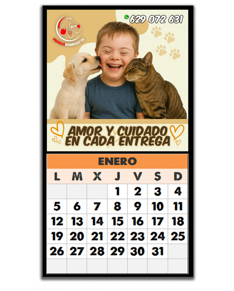 Calendario Regalo Piensoadomicilio 2026