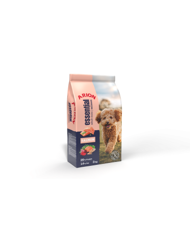 Saco de pienso Arion Essential Adult Mini Salmón 3kg para perros de raza pequeña