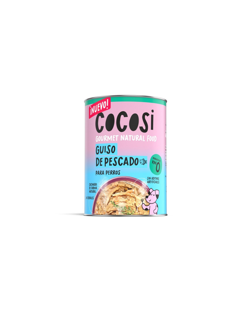Cocosi Guiso Pescado Real 400 g – Comida Húmeda Natural para Perros