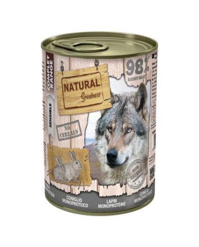 Natural Greatness Receta Monoproteica de Conejo lata 400gr