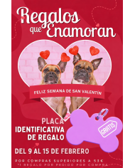 Placa Identificativa Personalizada Regalo San Valentín