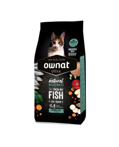 OWNAT ULTRA AGEING SENIOR +12 AÑOS FISH GATOS