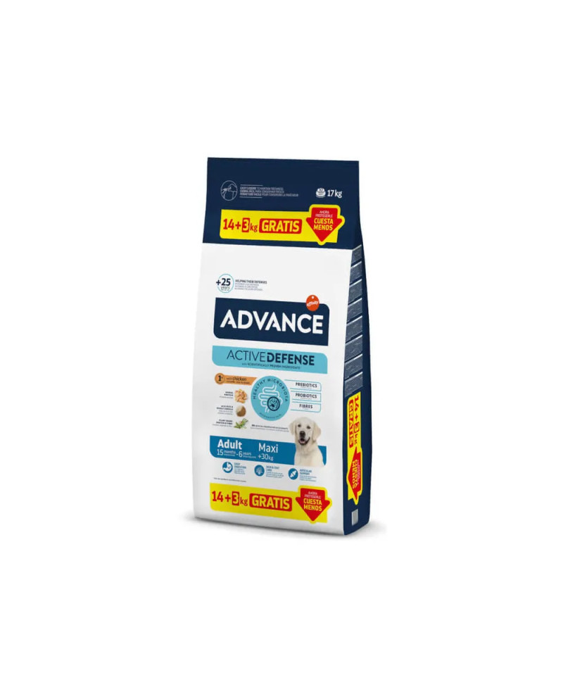 Advance Maxi Adult Pollo y Arroz – Pienso Premium para Perros Maxi 14 +3kg
