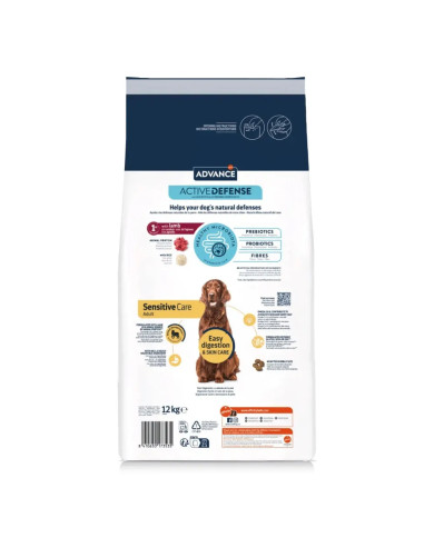 Advance Sensitive Cordero y  Arroz 12KG