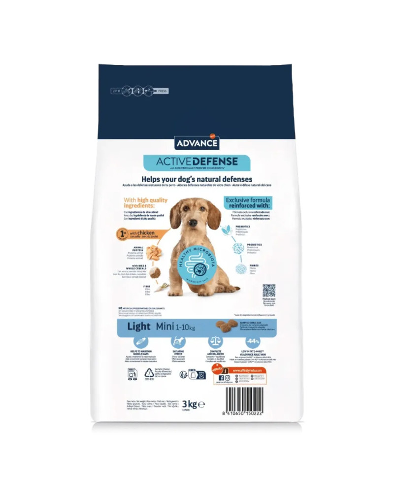 Advance Mini Light Pollo Arroz 3Kg
