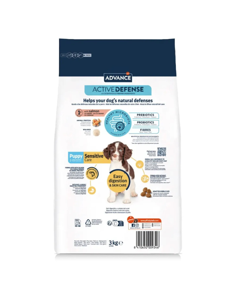 Advance Puppy Sensitive Salmon y Arroz 3Kg
