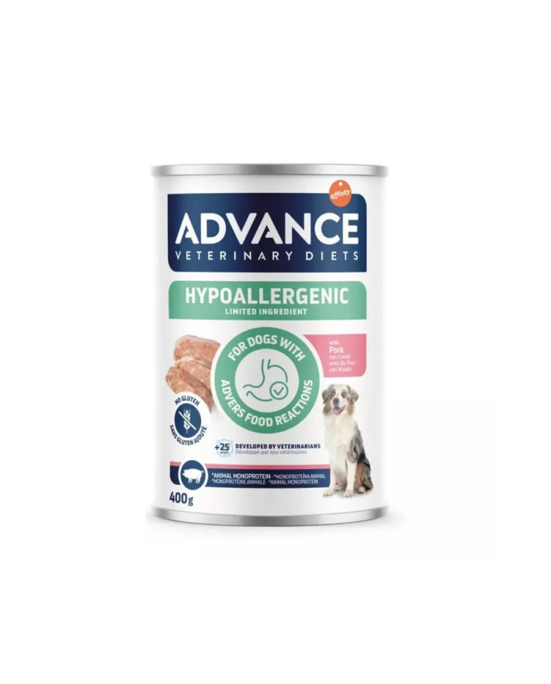 Alimento Hipoalergénico para Perros Adultos – Advance Veterinary Diets Cerdo 400 g