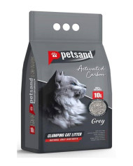 Arena aglomerante. Pet Sand Carbón activo