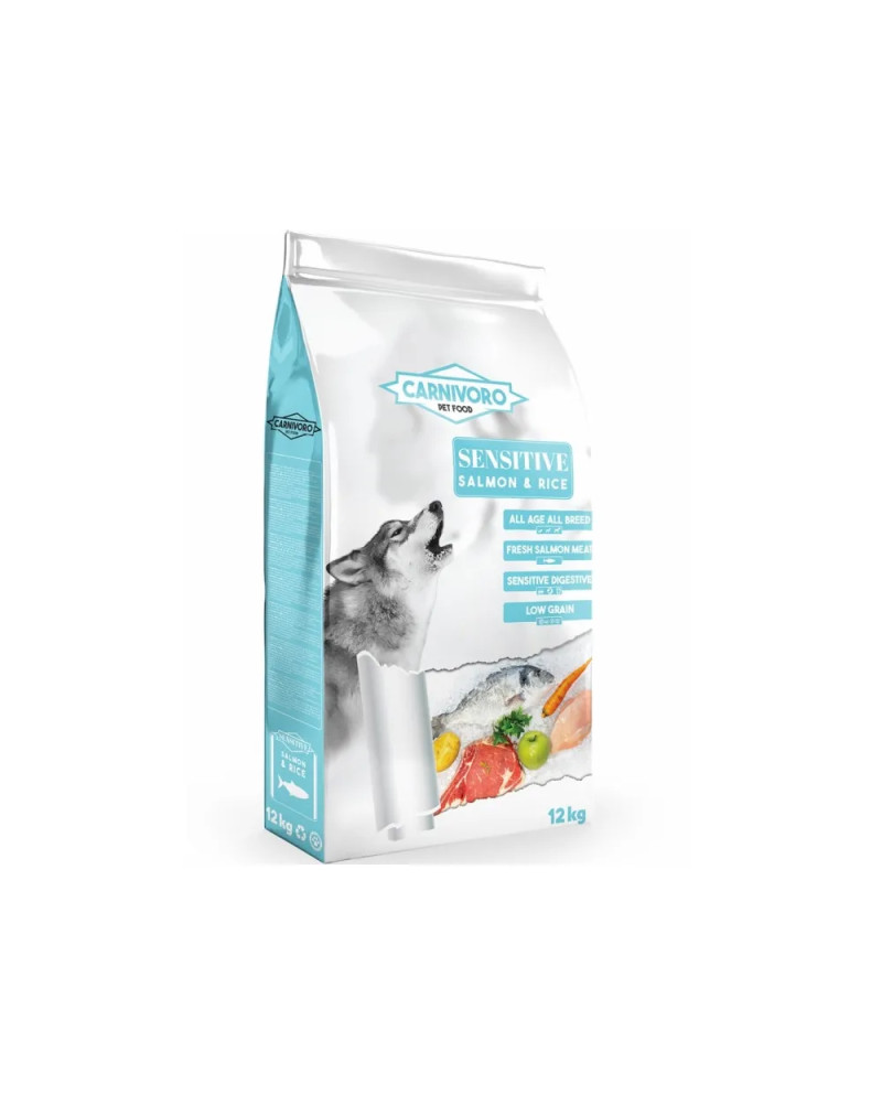 Carnívoro Sensitive Salmón & Arroz – Perro Adulto 12 kg