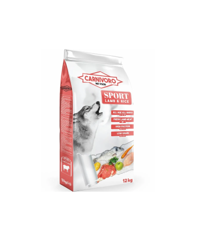 Carnívoro Sport Cordero – Perro Activo 12 kg
