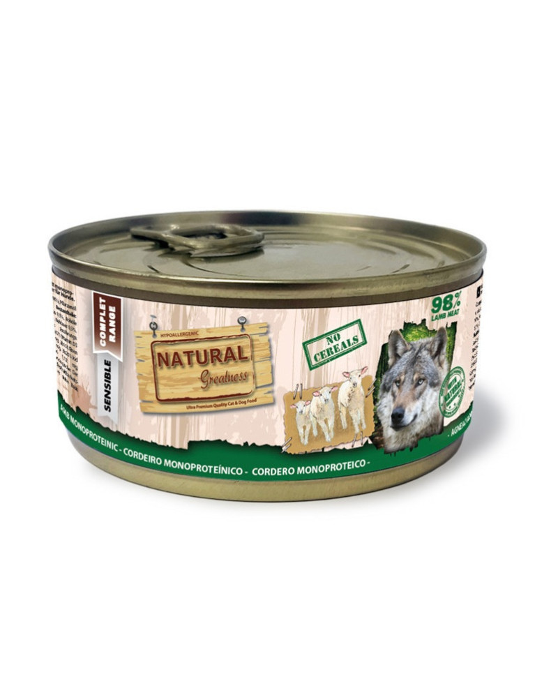 Natural Greatness Receta Monoproteica de Cordero lata 170gr